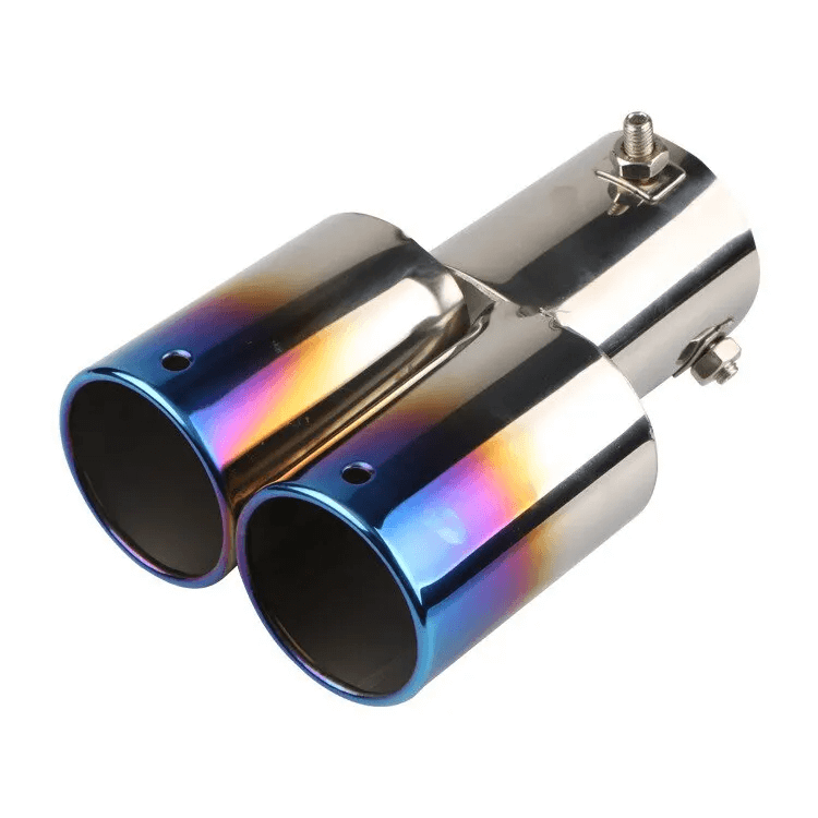 Universal dual exhaust pipe for automobile