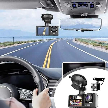 3-channel 1080P car driving recorder (three cameras)