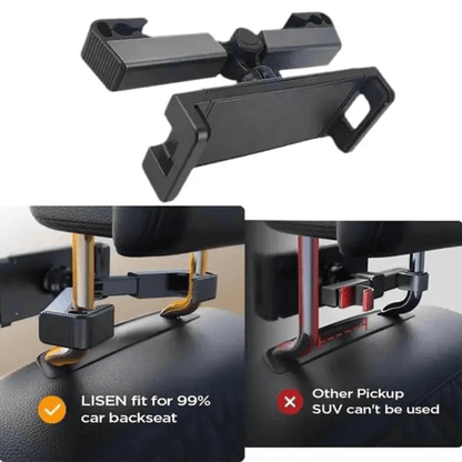 Adjustable iPad Car Mount for Tablets and Smartphones