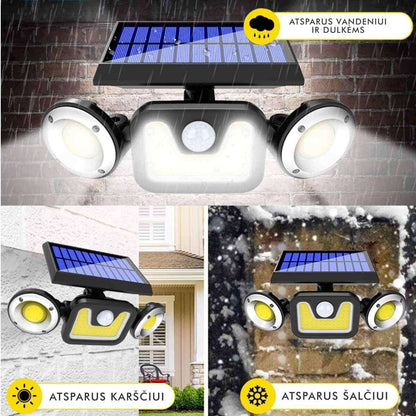 Garage Outdoor LED COB Light with Solar Panel and Motion Sensor