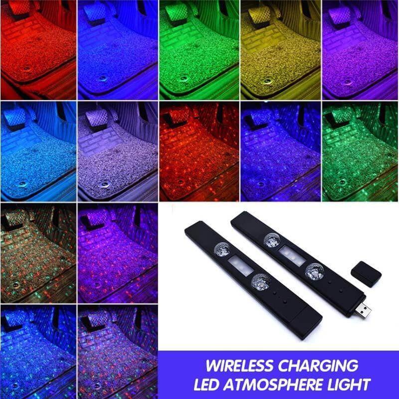 Car Interior LED Lights Music Sync RGB Wireless Control