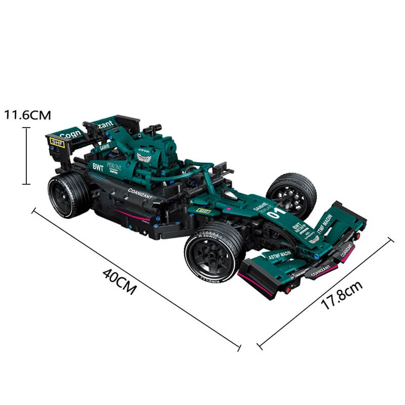 Mercedes-Benz F1 RC Racing Car Building Blocks Set 1089 Pieces