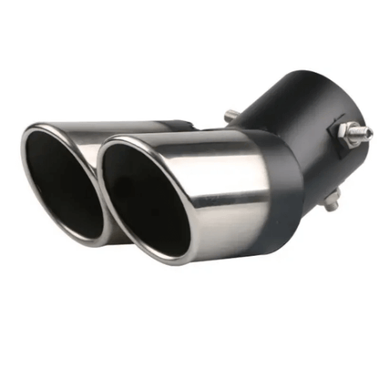 Universal dual exhaust pipe for automobile