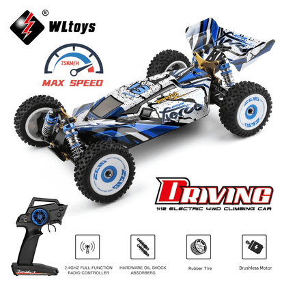 Wltoys 124017 brushless upgraded version 4300KV motor 0.7M 19T RTR 1/12 2.4G 4WD 70km/h remote control car metal chassis model toy