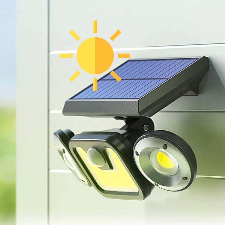 Garage Outdoor LED COB Light with Solar Panel and Motion Sensor