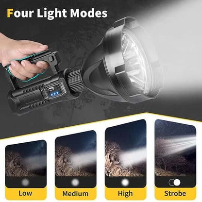 🔥Rechargeable Handheld Spotlight Flashlight-High Lumens