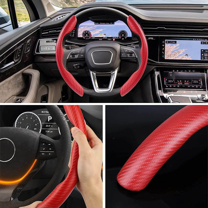 Universal Carbon Fiber Non Slip Steering Wheel Cover