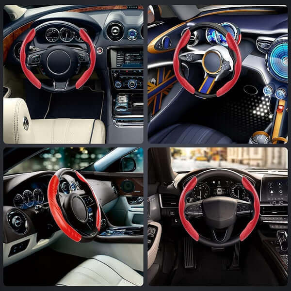 Universal Carbon Fiber Non Slip Steering Wheel Cover