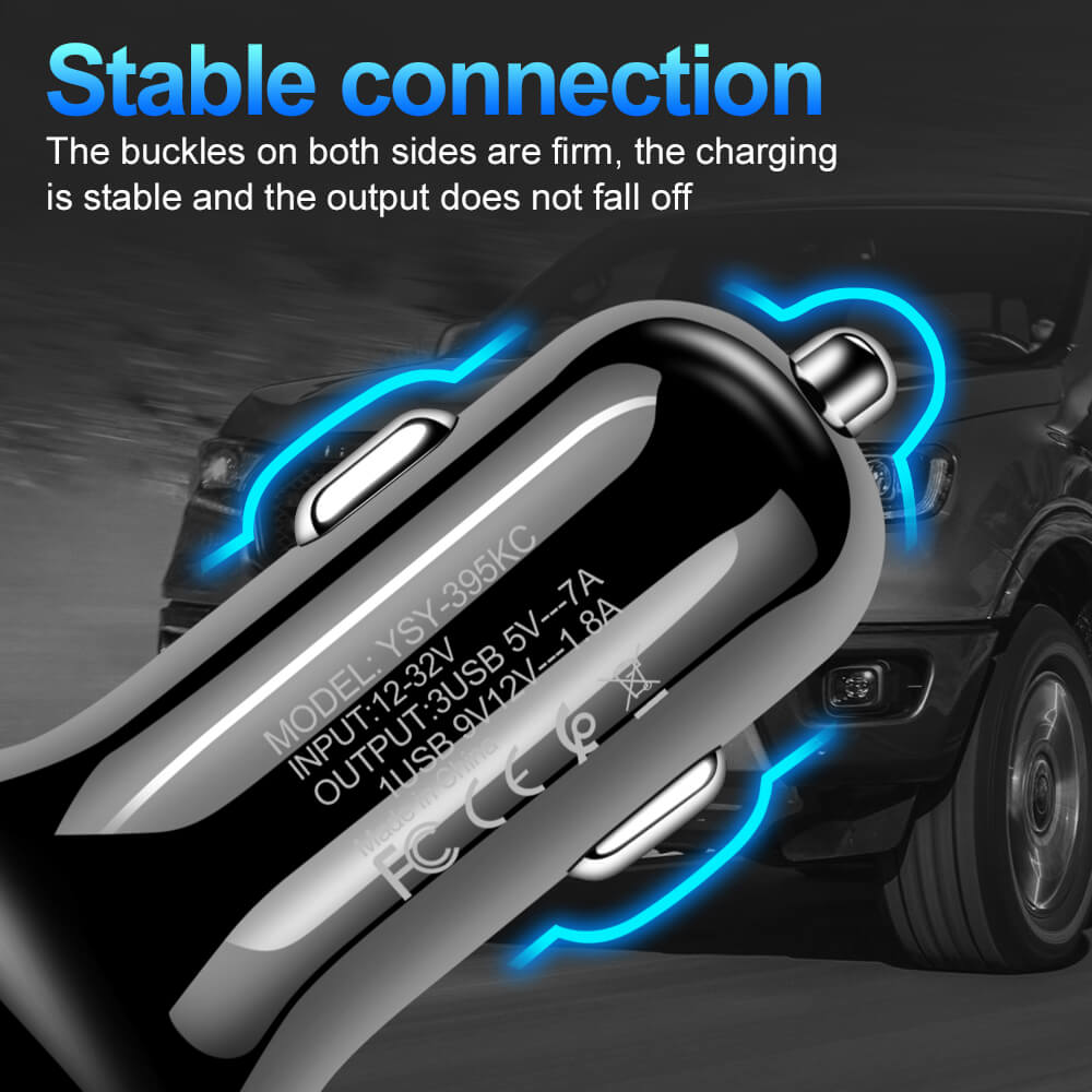 Aisiml QC4.0 3.0 Super USB Car Charger for Xiaomi mi 9 Quick Charge 3.0 4.0 Fast Car Charging Phone Charger for Huawei P30 lite