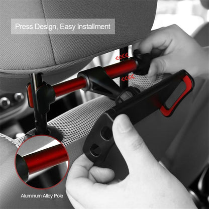 Aisiml Telescopic Car Rear Pillow Phone Holder Tablet Car Stand Seat Rear Headrest Mounting Bracket for Phone Tablet 4-11 Inch