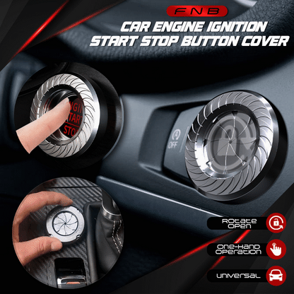 Car Engine Ignition Start Stop Button Cover